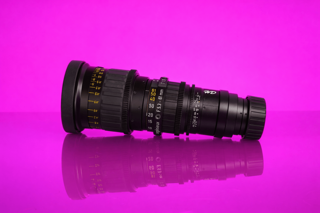 Angenieux 5.3-61mm T/1.9 Cine HD Zoom Lens B4 Mount rental Los Angeles