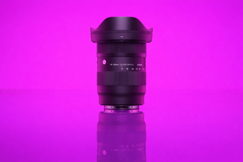 Sigma 16-28mm f/2.8 DG DN Contemporary lens available for rent at F22 Studios in Burbank, CA